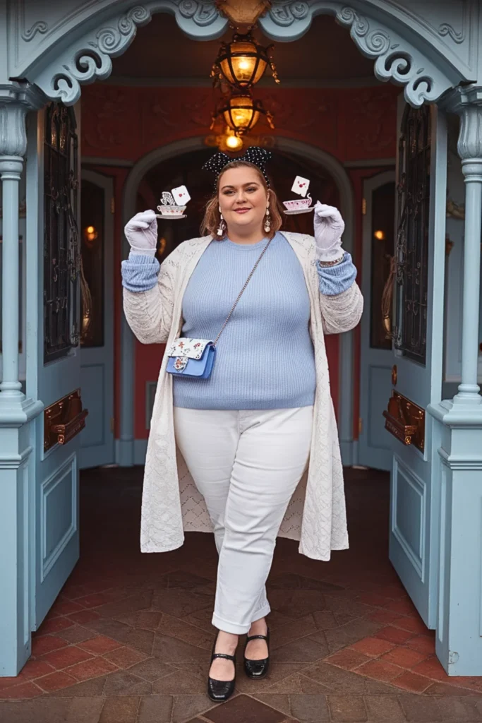 Plus Size Fall Alice Wonderland Tea Party Disney Outfit