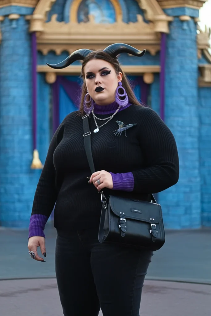 Plus Size Fall Maleficent Dark Elegance Disney Outfit