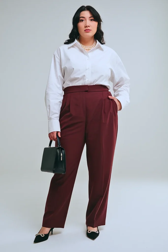 Plus Size Japanese Button-Down Shirt Classic Autumn Outfit