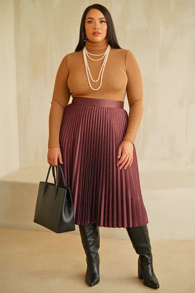 Plus Size Cardigan Set and Straight-Leg Jeans Fall Outfit