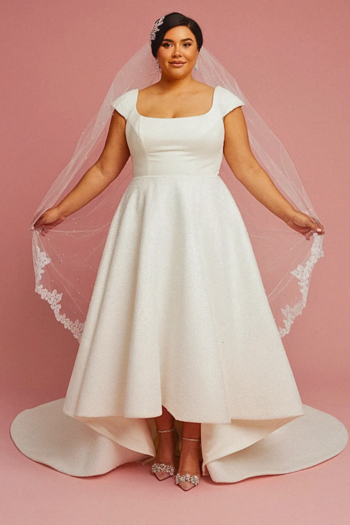 Square Neck A-Line Dress