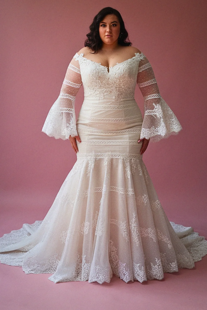 Boho Tiered Dress with Bell Sleeves