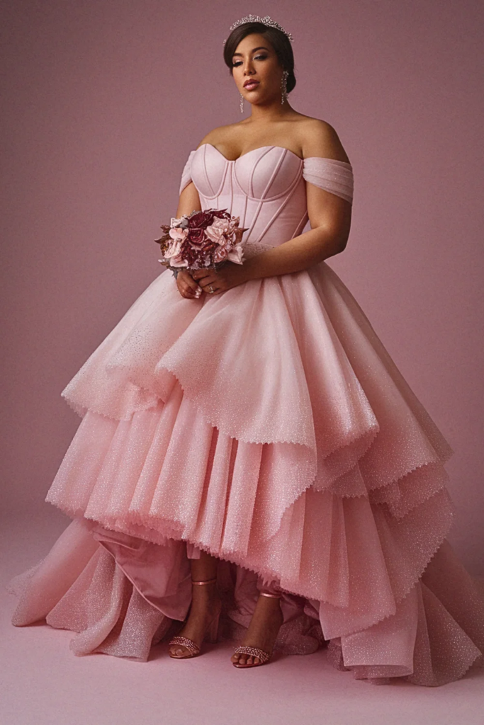 Blush Ombré Ball Gown