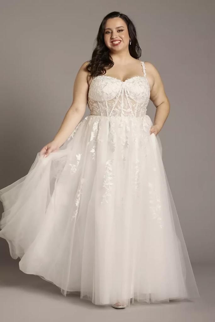 Corset Tulle Wedding Dress