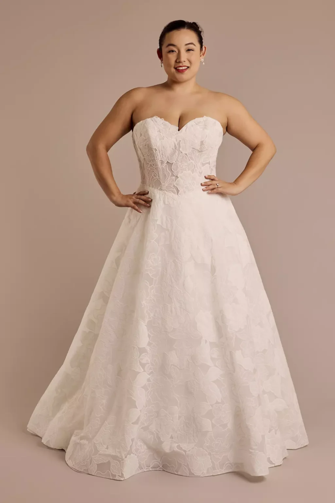 Jacquard A-Line Wedding Dress