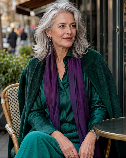 The Best Colors to Wear With Grey Hair After 50