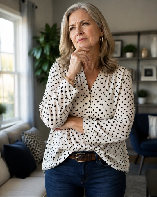 How to Wear Polka Dots Over 50 Without Looking Like Minnie Mouse