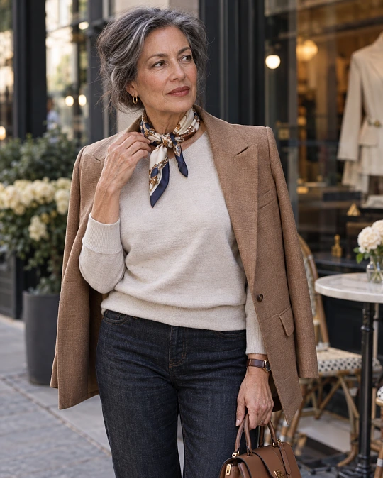 Scarf Styling for Women Over 50 That Goes Beyond the Standard Neck Knot