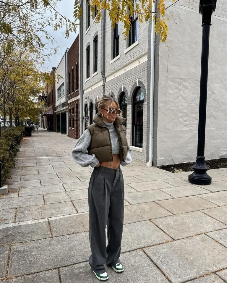 Cropped puffer jacket