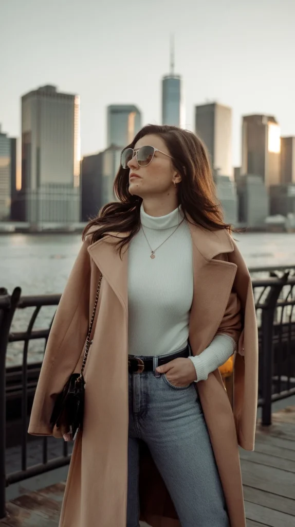 Layered Camel Elegance