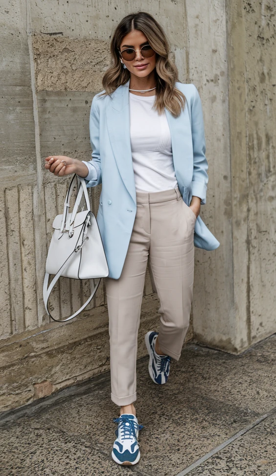 Smart Meets Casual in Pastels
