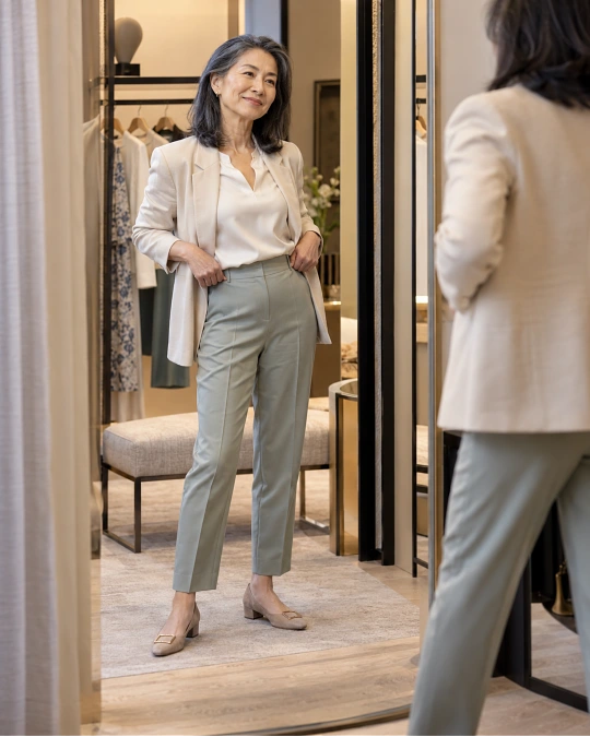 Well-fitting clothes that help women over 50 feel confident getting dressed