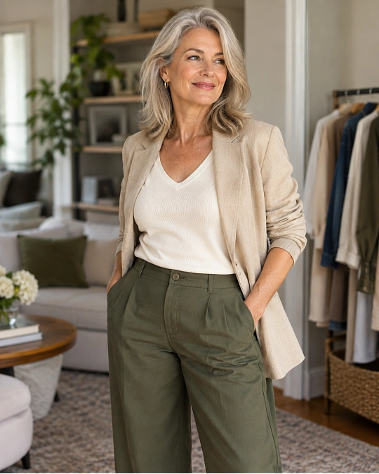 Comfortable fabrics that help women over 50 dress with confidence