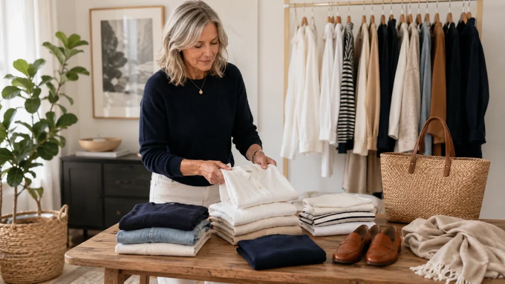 Affordable coastal grandmother capsule wardrobe over 50