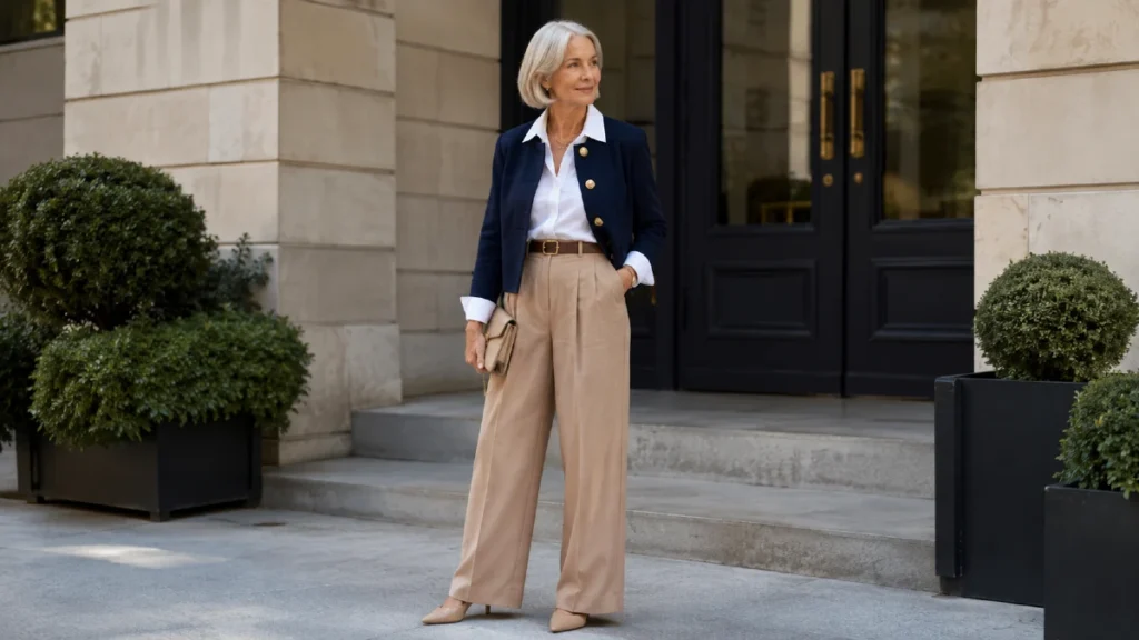 Balanced proportions for 50th birthday party outfits over 50