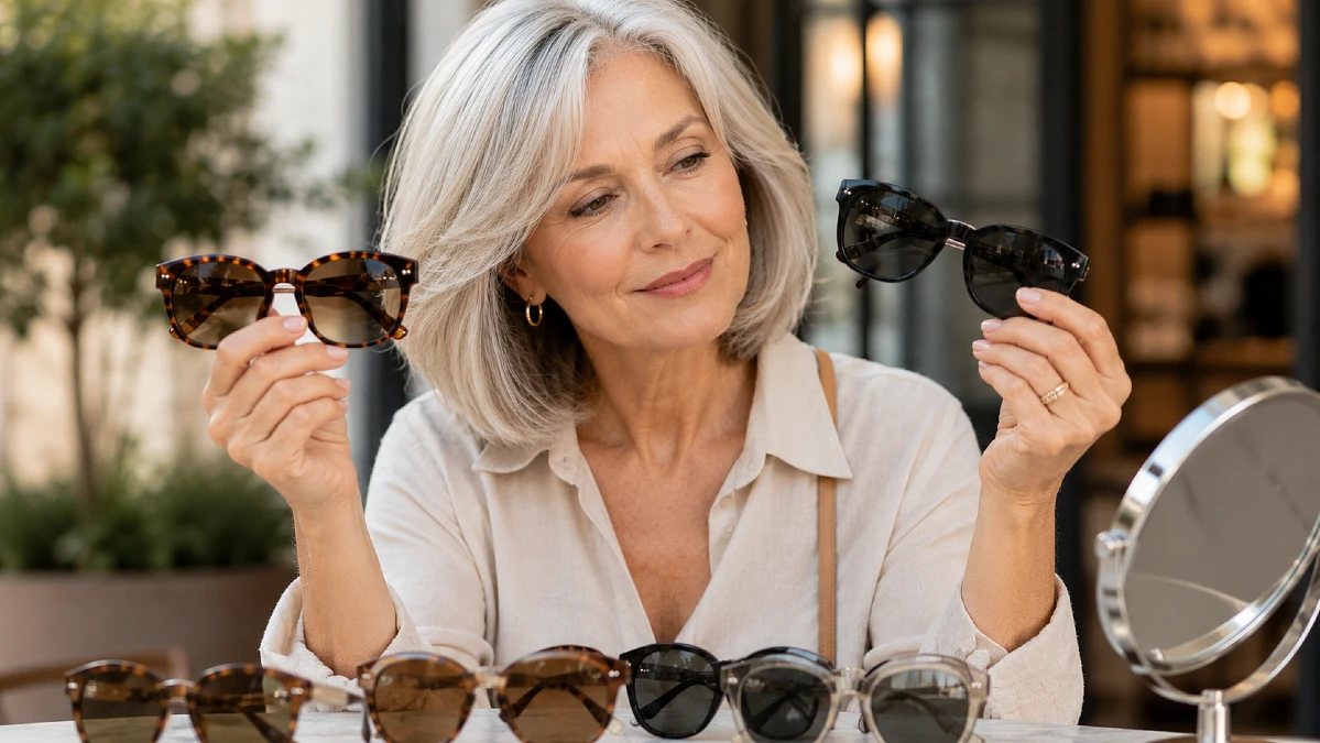 How to choose sunglasses for your face shape when you're over 50