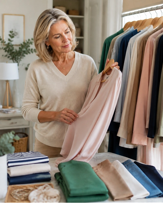 Building a flattering color wardrobe for women over 50