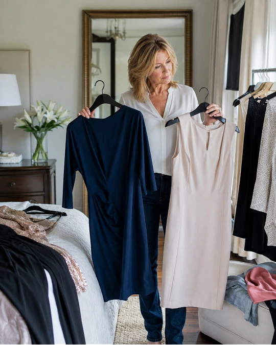 Stylish class reunion outfit ideas for women over 50