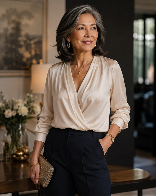 Balanced party details for women over 50 at a 60th birthday celebration