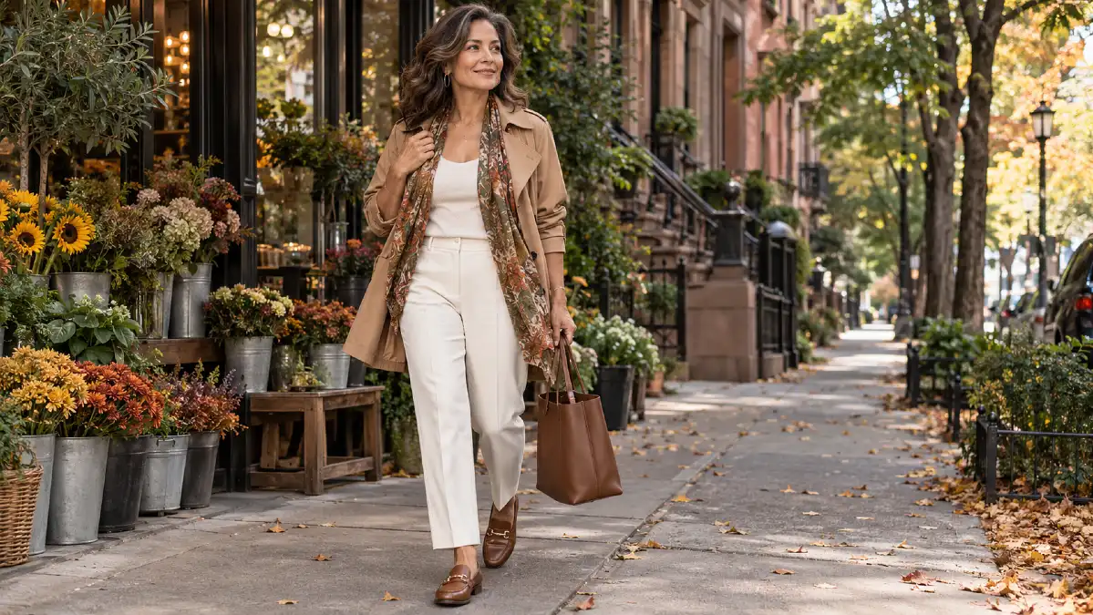 How to transition your wardrobe from summer to fall when you're over 50