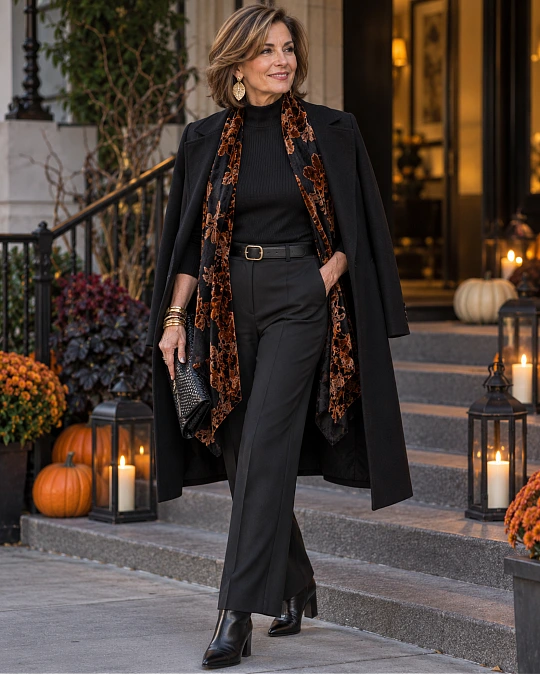 Halloween party shoes jewelry and layers for women over 50