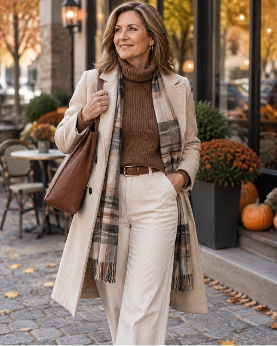 Comfortable fall fabrics for women over 50