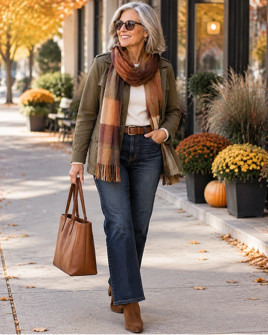 Easy fall outfit formula for women over 50