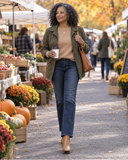 Simple fall outfit formula for women over 50