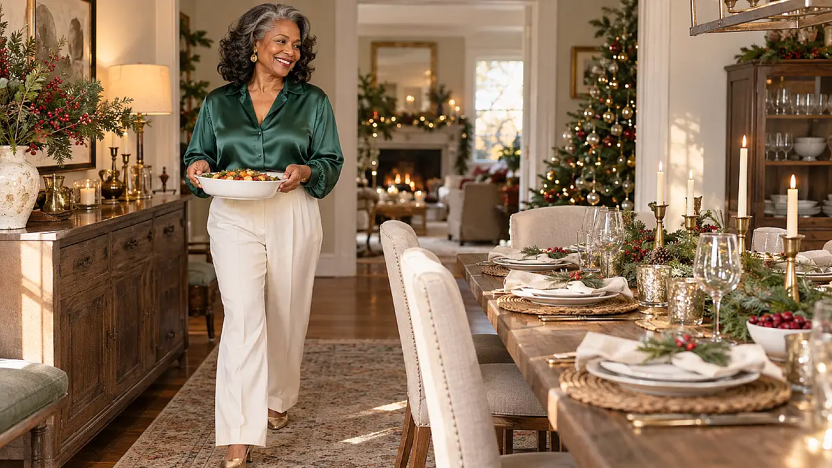 Polished Christmas dinner looks for women over 50