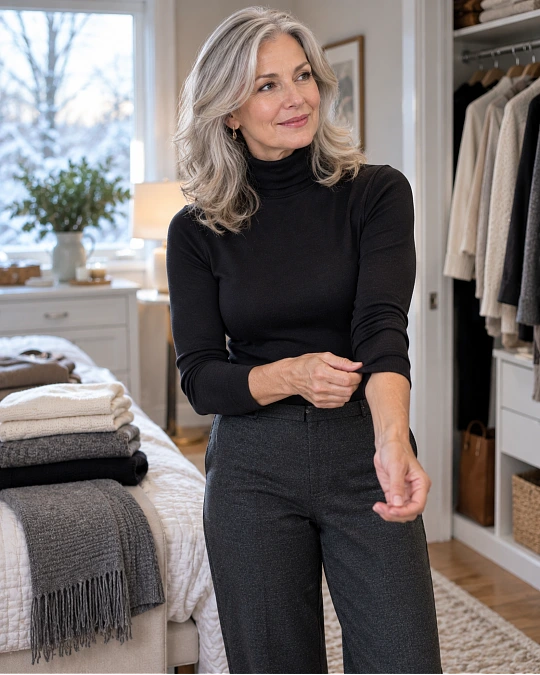 Warm base layers for winter wardrobe essentials women over 50