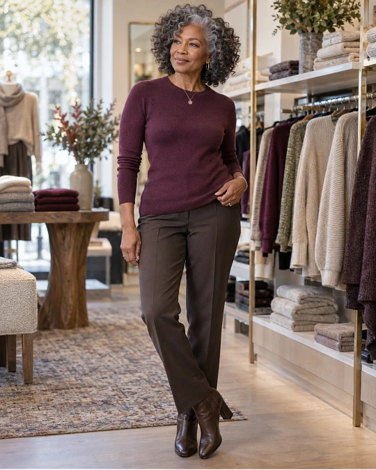 Warm lightweight sweaters for women over 50