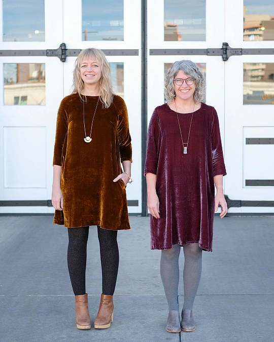 Jewel-tone velvet party dresses for New Year's Eve