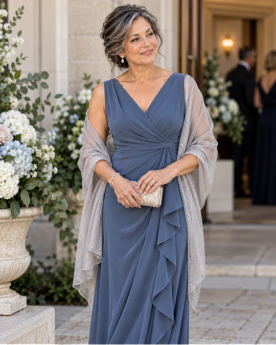 Reliable mother of the groom outfit formula for women over 50
