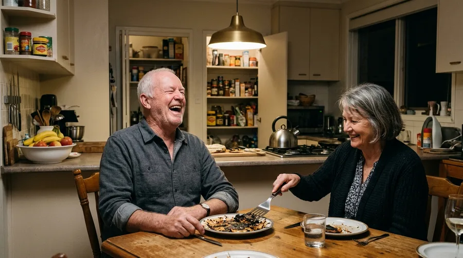 Laughing at life's inevitable absurdity while feeling young at 75