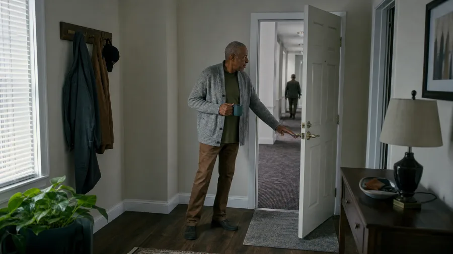 Setting personal boundaries and privacy in a retirement community apartment