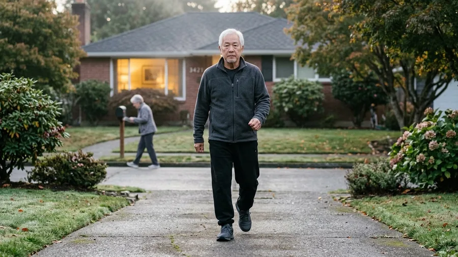 Gentle movement and walking during grief after being widowed at 71
