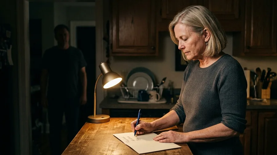 Woman using a simple boundary script to stop people-pleasing