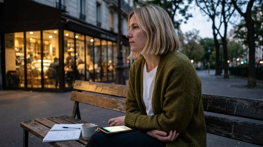 Woman pausing before responding to requests as part of a daily boundary habit