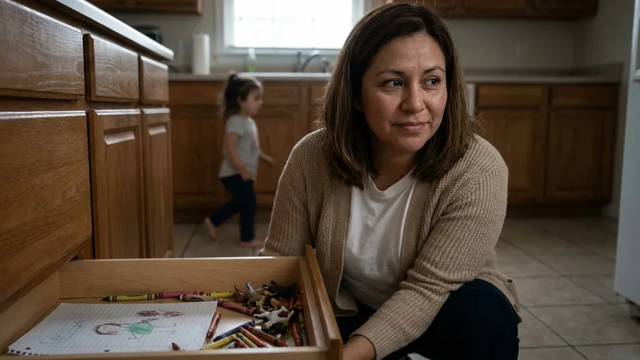 Dedicated space in a grandparent's home for a grandchild's belongings